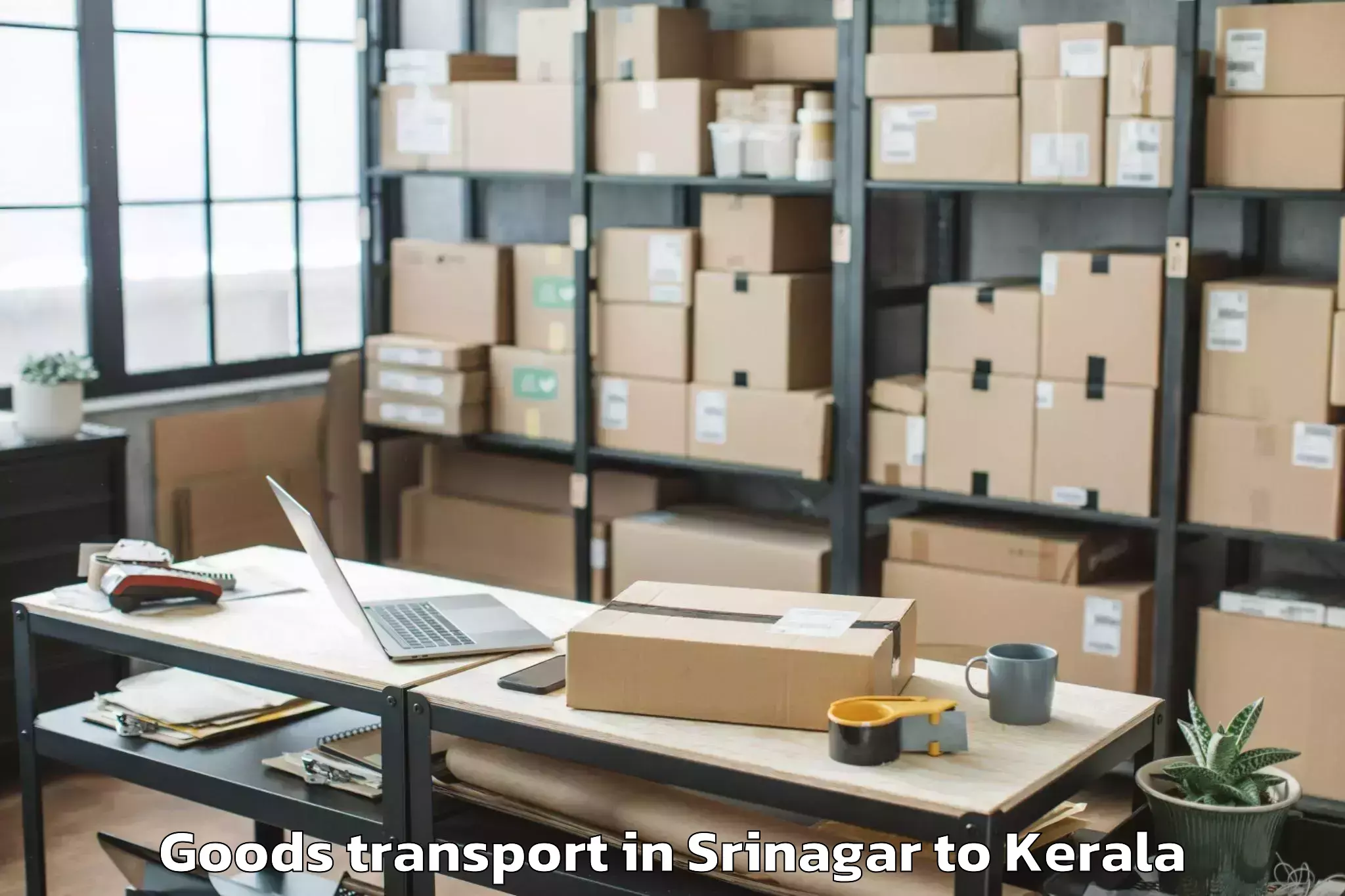 Easy Srinagar to Kalady Goods Transport Booking